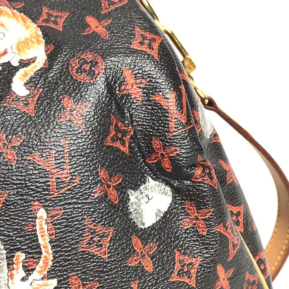LOUIS VUITTON M44401 Monogram Catgram Cat SpeedyBandouliere30NM 2WAY Bag Shoulder Bag Mini Duffle Bag Hand Bag MonogramCanvas Brown/Orange Used