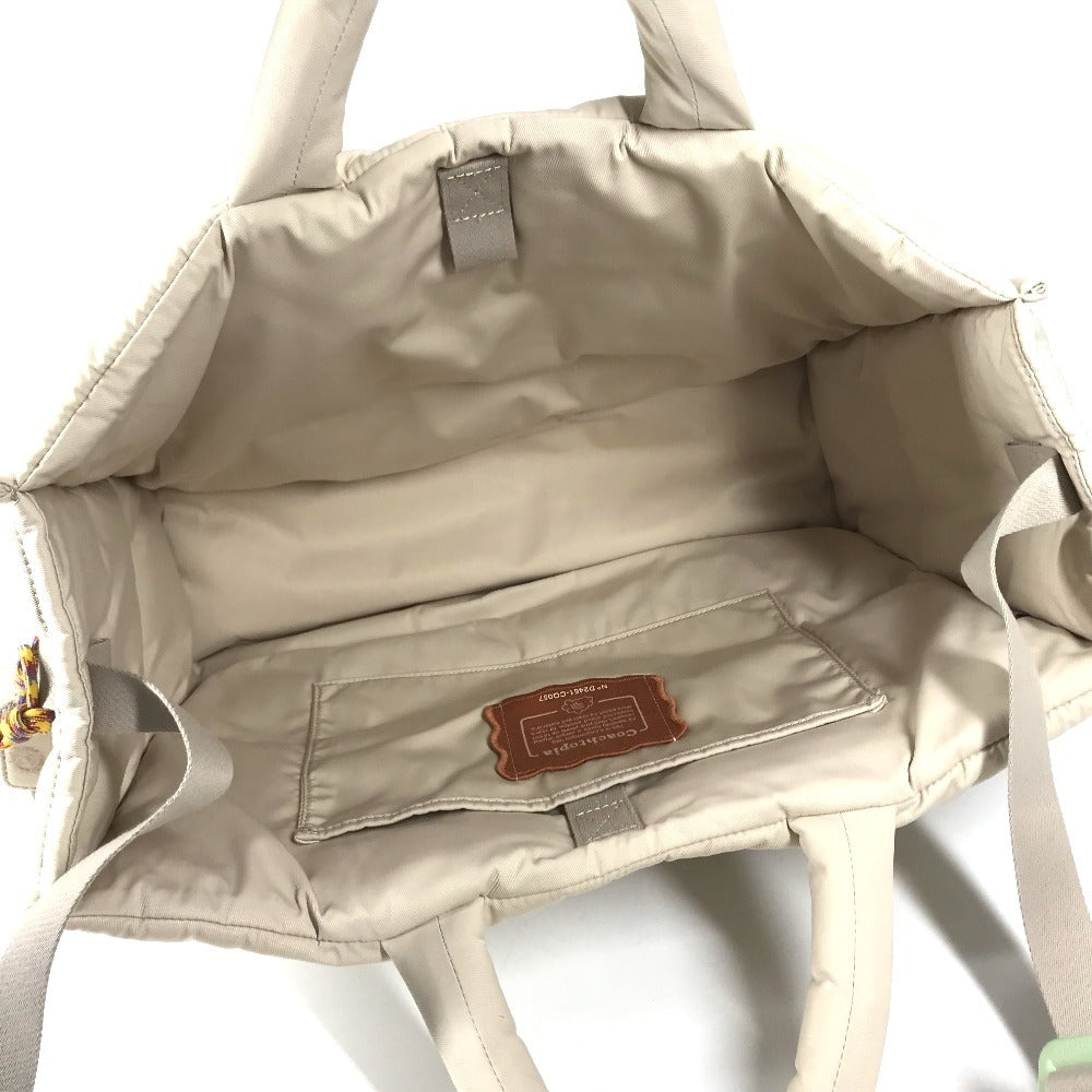COACH CQ057 COACHTOPIA Loop Tote Crossbody Shoulder Bag (2-way bag) Tote Bag Beige Used