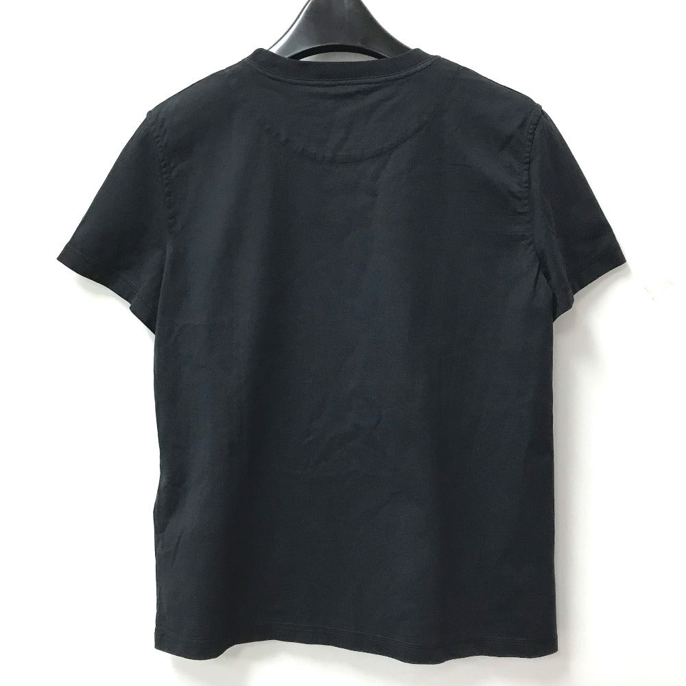 HERMES logo apparel tops short sleeves Short sleeve T-shirt cotton Navy Used