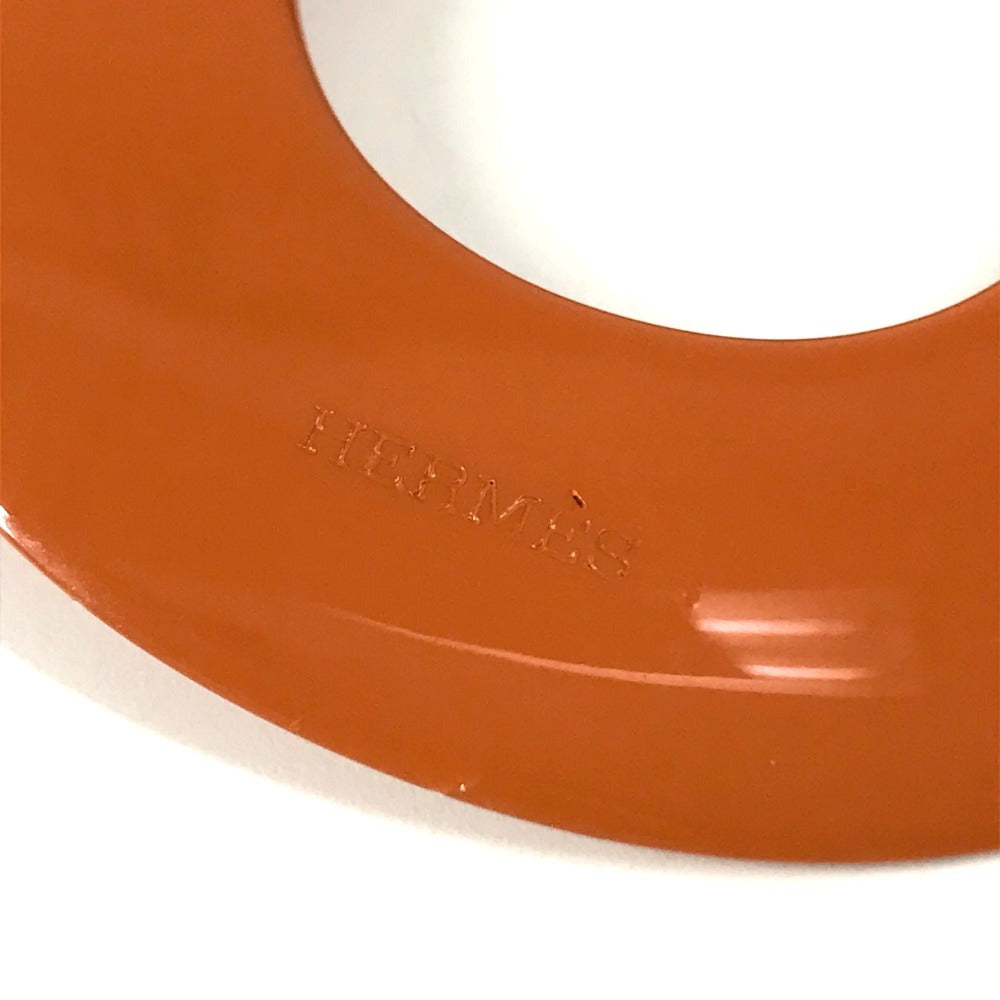 HERMES Buffalo horn Isamu Isamu 2-piece set Accessories Jewelry Choker Necklace Buffalo horn Orange/blue Used