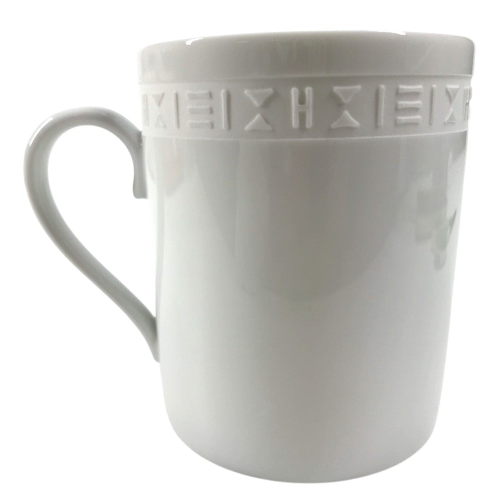 HERMES Aegean EGEE Tableware, cups, coffee cups Mug Pottery White Used