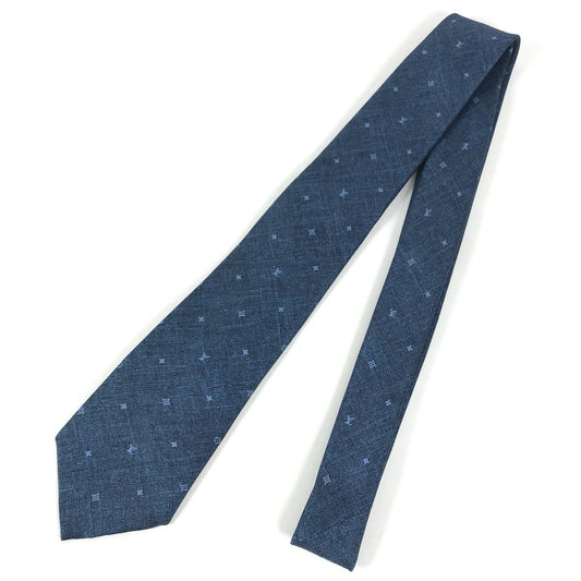 LOUIS VUITTON M70203 Necktie Constellation Denim 7CM Accessories Necktie silk blue Used