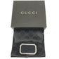 GUCCI 不明 GG logo Wallet bill scissors Money clip Leather / Metal Black/Silver Used