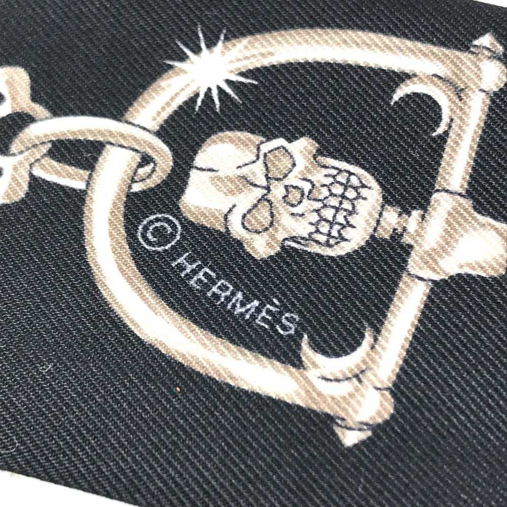 HERMES new tag Twilly Twilly (2 bottles, pair) Bandeau Scarf Accessories Scarf silk Black/khaki Used