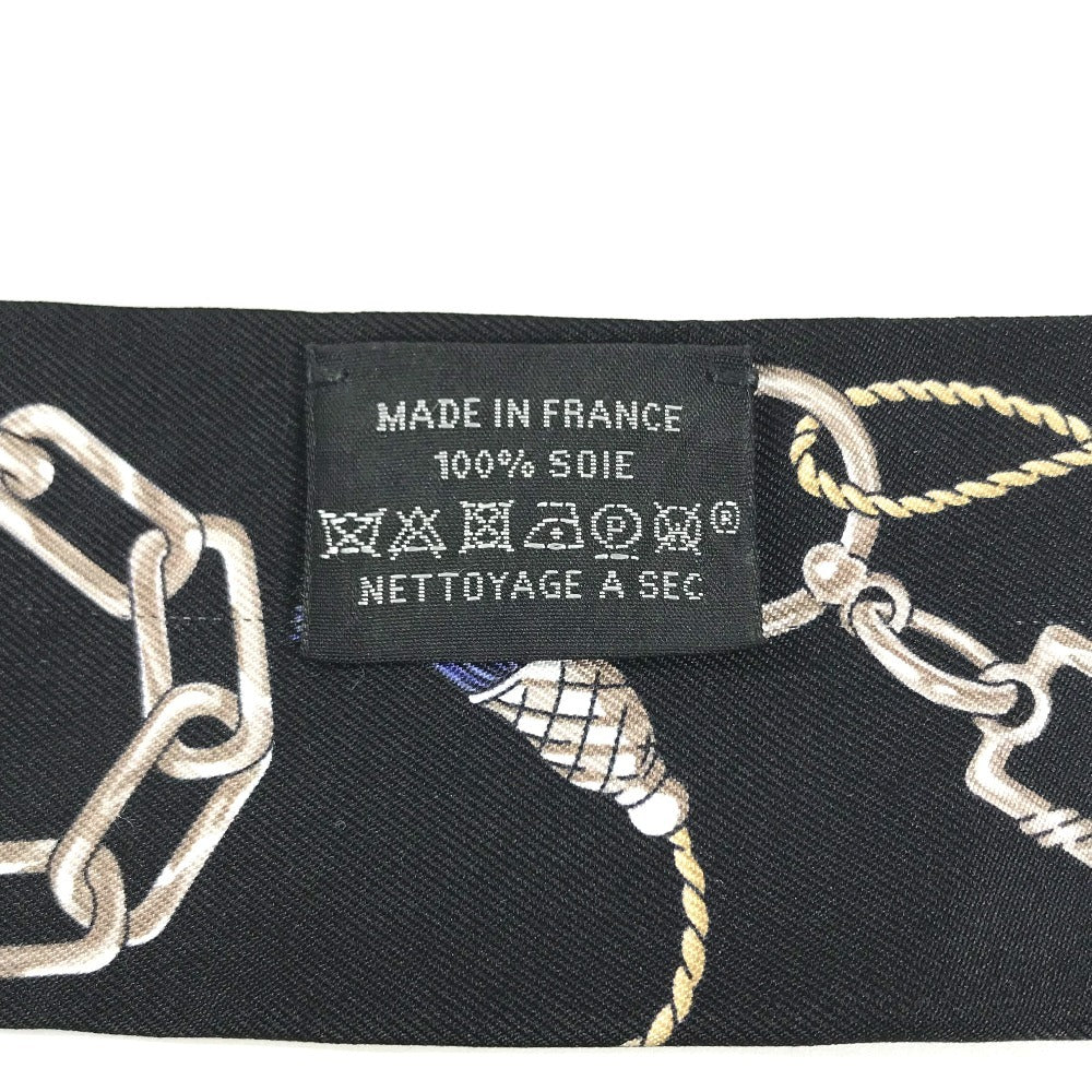 HERMES new tag Twilly Twilly (2 bottles, pair) Bandeau Scarf Accessories Scarf silk Black/khaki Used