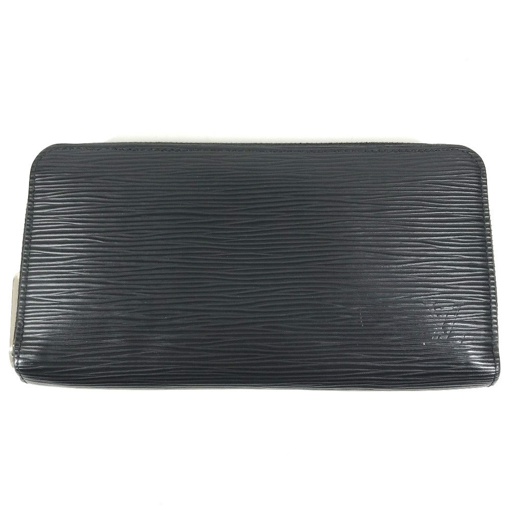 LOUIS VUITTON M61857 Epi Zippy Wallet Long wallet Zip Around Long Wallet Epi Leather Noir Black Used