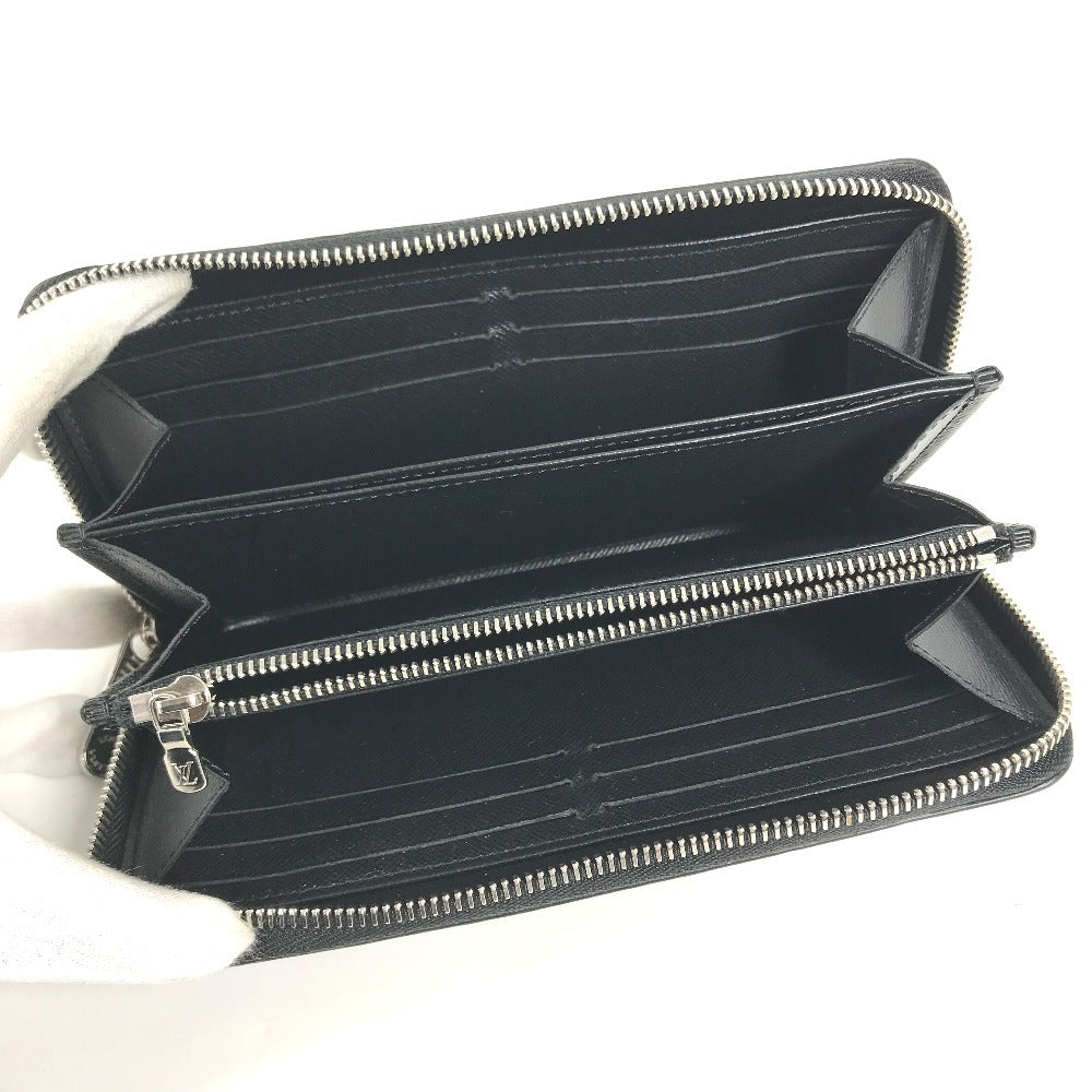 LOUIS VUITTON M61857 Epi Zippy Wallet Long wallet Zip Around Long Wallet Epi Leather Noir Black Used