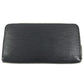 LOUIS VUITTON M61857 Epi Zippy Wallet Long wallet Zip Around Long Wallet Epi Leather Noir Black Used