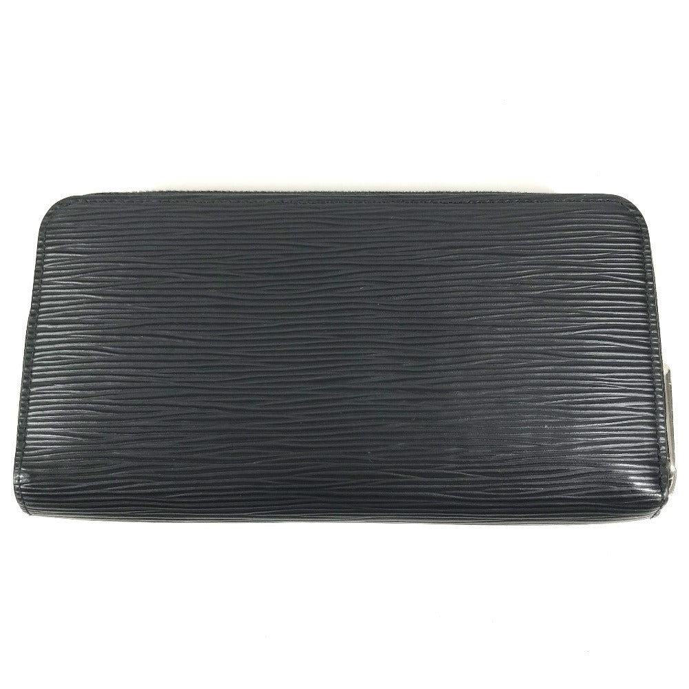 LOUIS VUITTON M61857 Epi Zippy Wallet Long wallet Zip Around Long Wallet Epi Leather Noir Black Used
