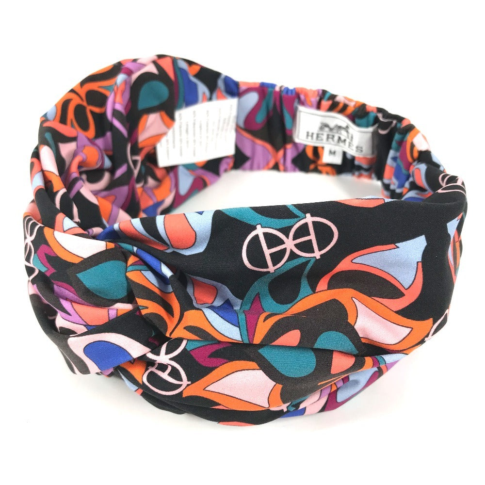 HERMES Eugenia Hairband headband hair accessories hair band polyamide / Elastane Multicolore Used