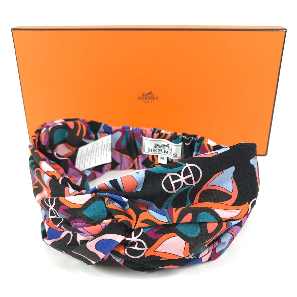 HERMES Eugenia Hairband headband hair accessories hair band polyamide / Elastane Multicolore Used