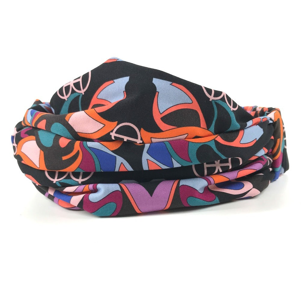 HERMES Eugenia Hairband headband hair accessories hair band polyamide / Elastane Multicolore Used