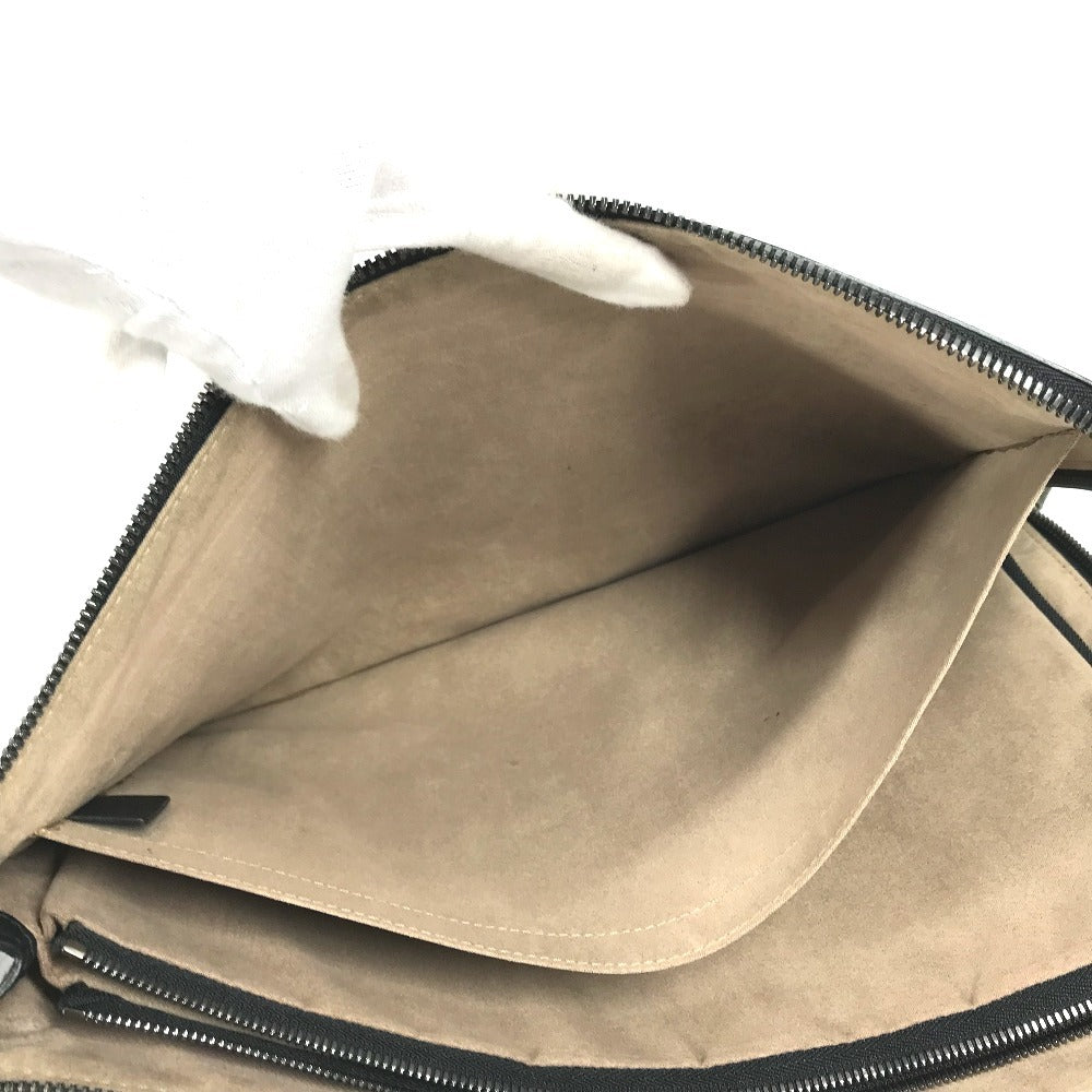 Berluti Nino XL NINO Calligraphy Logo Scritto Bag, L-shaped zipper, cluch bag, pouch Clutch bag Leather Green Used