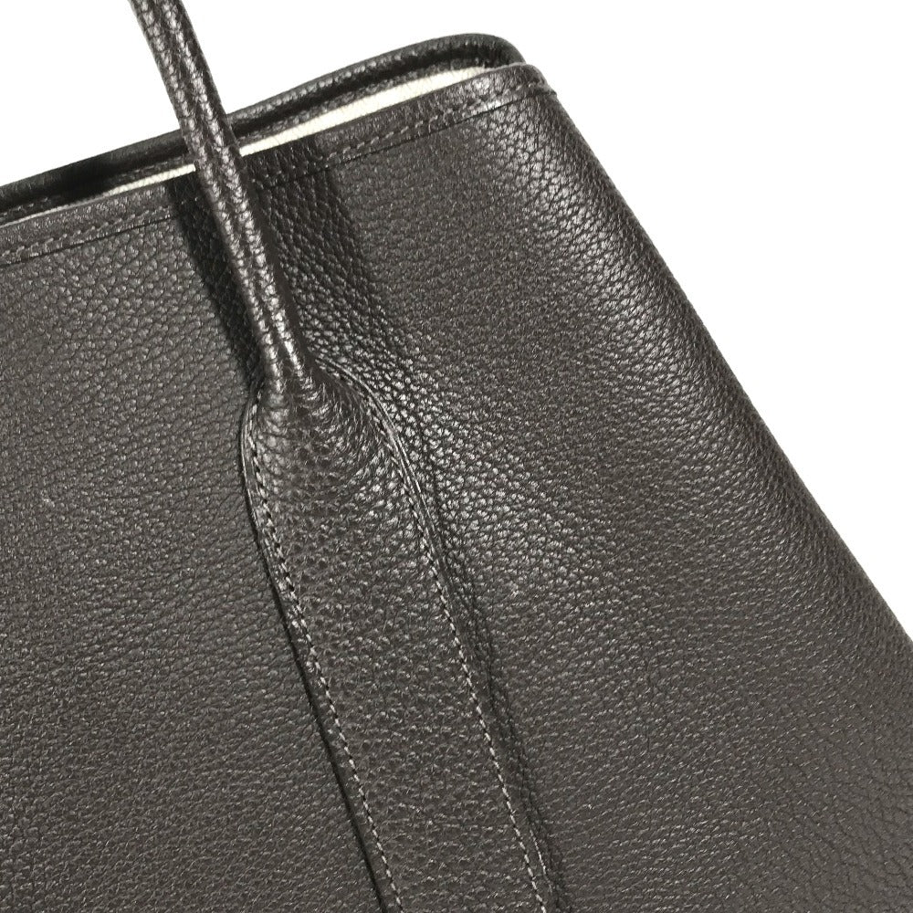 HERMES Leather Garden Party PM Garden Party PM Bag, Handbag, Shoulder Bag Tote Bag Negonda Evennes Brown/SilverHardware Used