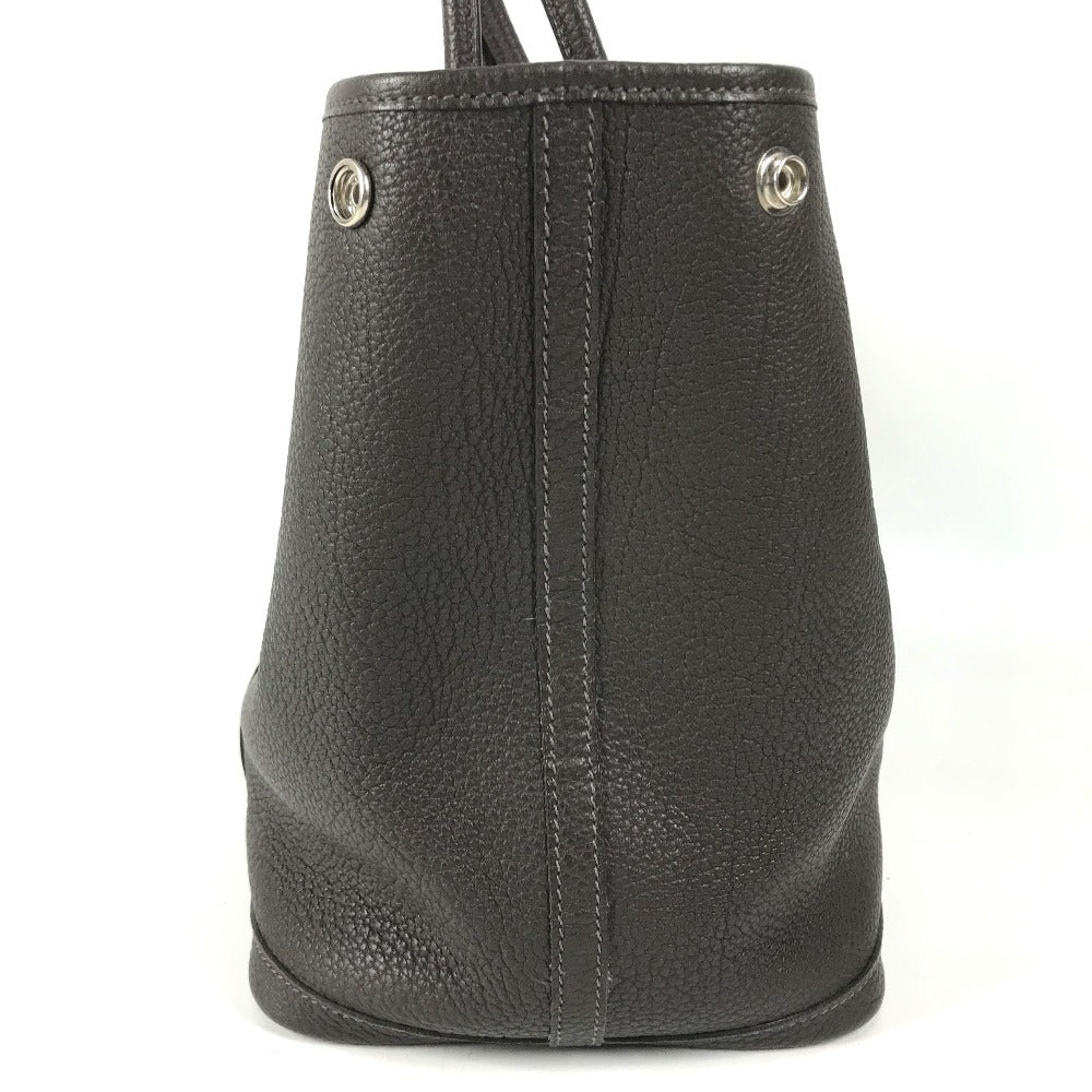 HERMES Leather Garden Party PM Garden Party PM Bag, Handbag, Shoulder Bag Tote Bag Negonda Evennes Brown/SilverHardware Used