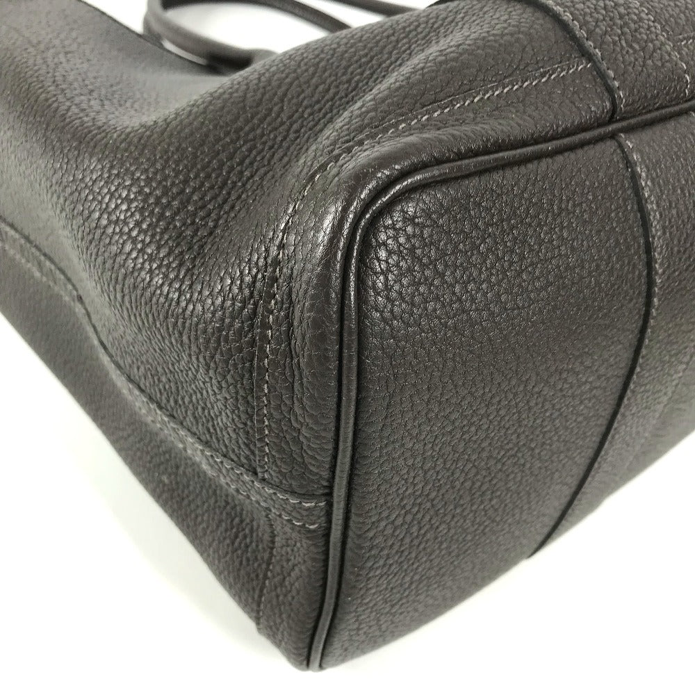 HERMES Leather Garden Party PM Garden Party PM Bag, Handbag, Shoulder Bag Tote Bag Negonda Evennes Brown/SilverHardware Used