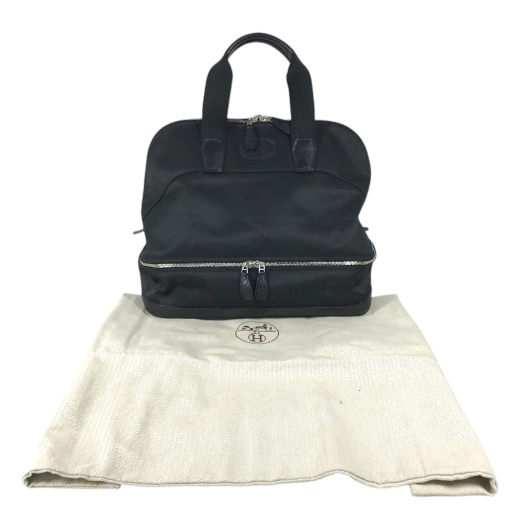 HERMES sports shoulder bag Sac de Golf 40 Travel Bag Hand Bag Bag Duffle Bag Leather/Canvas Black Used