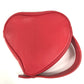 TIFFANY&Co. Heart Clutch Bag Makeup pouch makeup cosmetics Pouch Leather Red Used