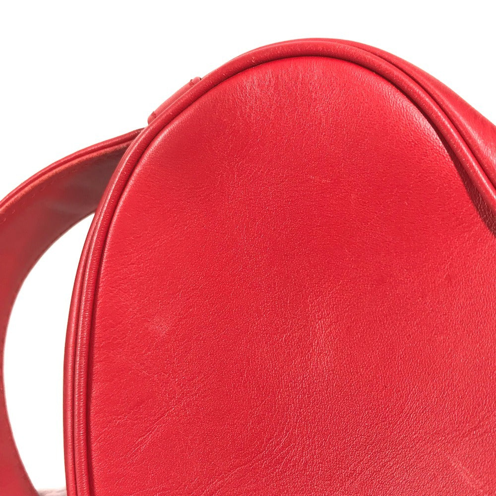 TIFFANY&Co. Heart Clutch Bag Makeup pouch makeup cosmetics Pouch Leather Red Used