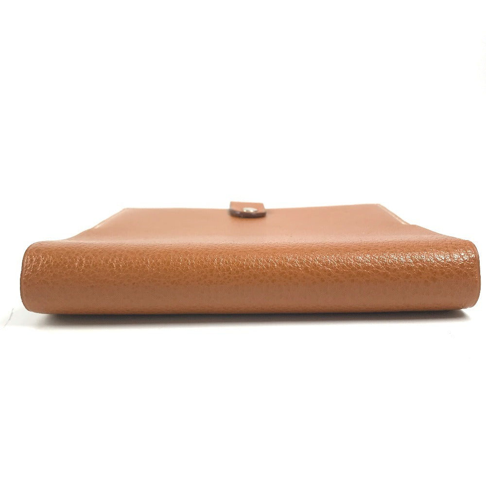 HERMES CD case, disc case Interior folding Pouch Leather Brown Used