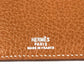 HERMES CD case, disc case Interior folding Pouch Leather Brown Used