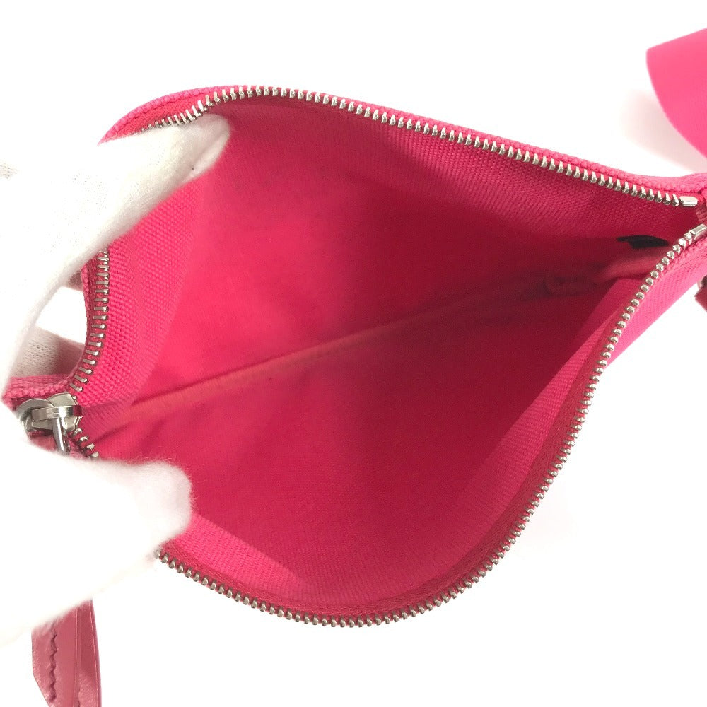 PRADA With porch Canapaplex Logo Tote Bag, 2-Way Bag, Shoulder Bag, Crossbody Bag Hand Bag Vinyl/Leather pink/clear Used