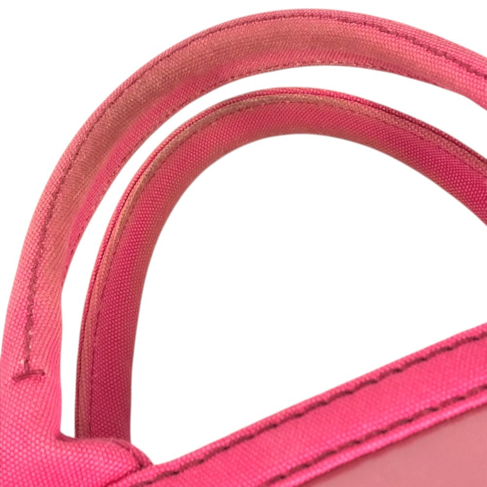 PRADA With porch Canapaplex Logo Tote Bag, 2-Way Bag, Shoulder Bag, Crossbody Bag Hand Bag Vinyl/Leather pink/clear Used