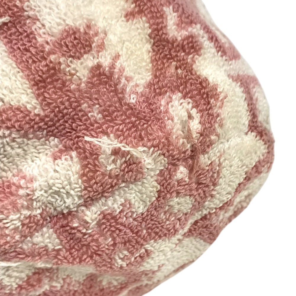 Dior pile Trotter Logo Drawstring Pouch Makeup pouch makeup cosmetics Pouch cotton pink/White Used