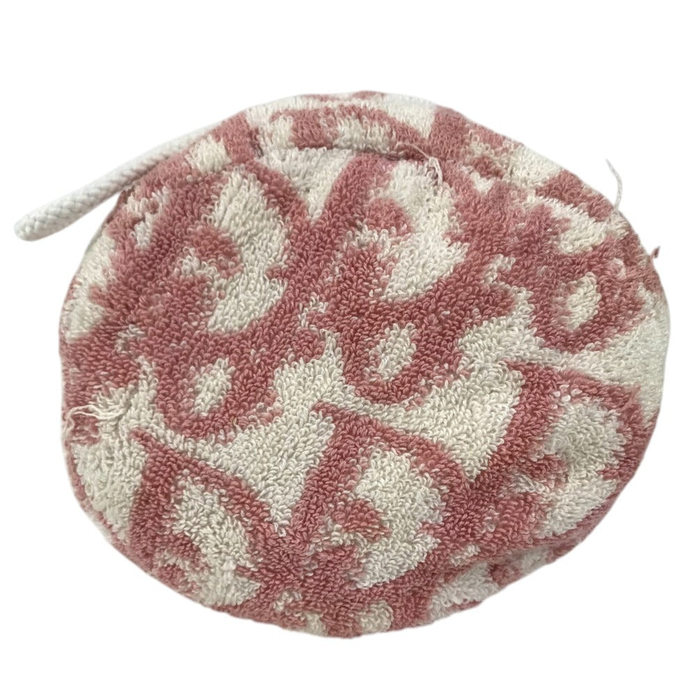 Dior pile Trotter Logo Drawstring Pouch Makeup pouch makeup cosmetics Pouch cotton pink/White Used