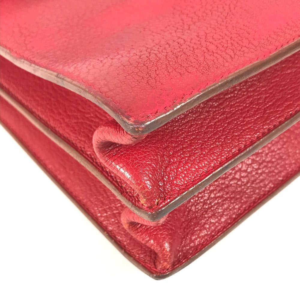 HERMES Sac à de Peches 38 Sac à de Peches 38 Handbag, flap briefcase, document bag Business bag Leather Red/GoldHardware Used