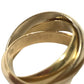 CARTIER K18 Gold 18K Trinity logo Triple-strand accessory jewelry Ring YG750 Gold/Silver Used