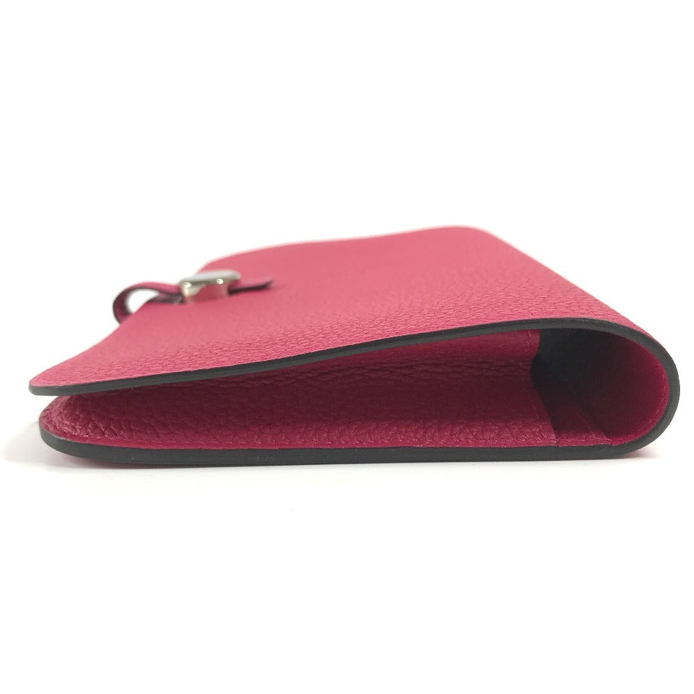 HERMES Dogon Duo GM Dogon Duo GM Wallet Wallet Long Wallet Togo Framboise pink Used
