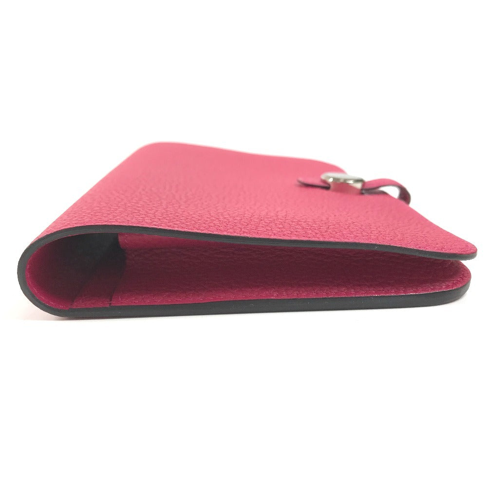 HERMES Dogon Duo GM Dogon Duo GM Wallet Wallet Long Wallet Togo Framboise pink Used