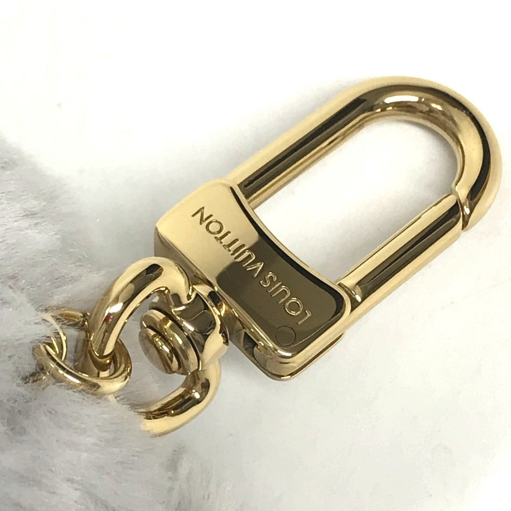 LOUIS VUITTON M03512 Monogram Bag Charm LV Cute Kitten Bag Charm AirPods Earphone Case Cat Key Holder MonogramCanvas Brown/gray Used