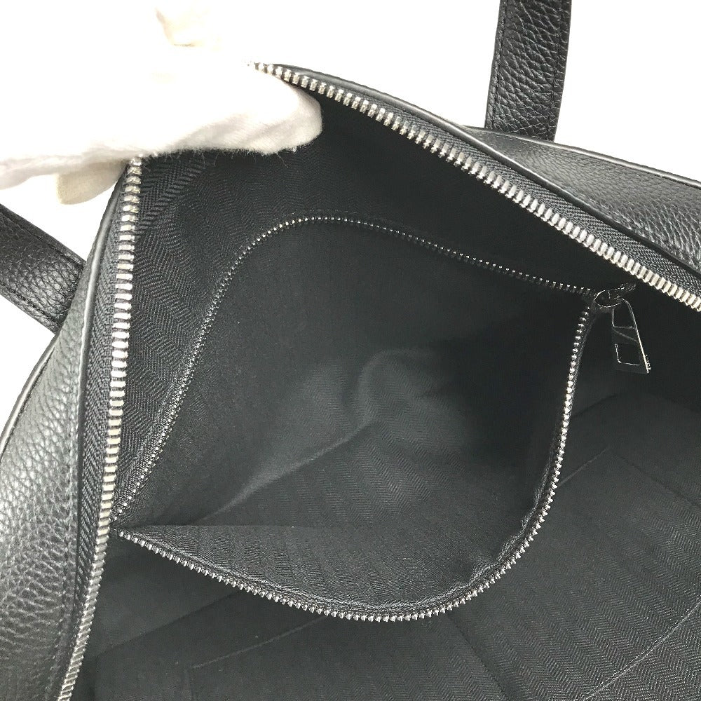 LOEWE 337.12.P57 Goya Slim Briefcase Handbag, 2-way bag, Shoulder bag, Briefcase, Document bag Business bag Leather Black Used