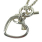 HERMES Silver925 SV925 Heart logo Chain Necklace Accessories Jewelry Necklace AG925 Silver Used