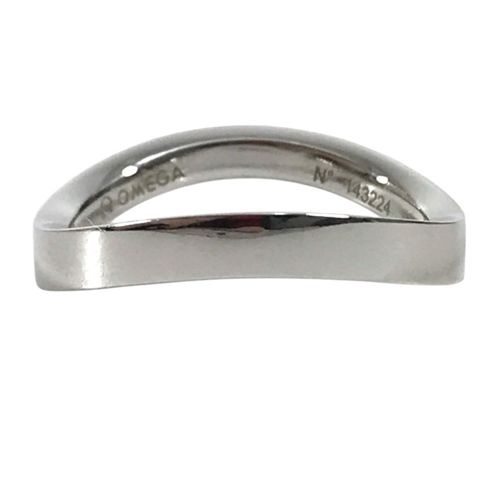 OMEGA K18 Gold 18K Aqua Swing Ring Accessory Jewelry Ring WG750 Silver Used