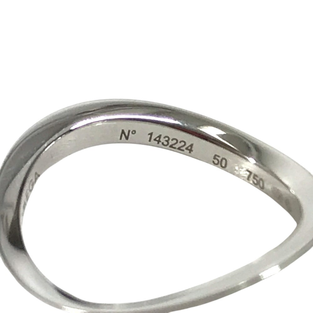 OMEGA K18 Gold 18K Aqua Swing Ring Accessory Jewelry Ring WG750 Silver Used