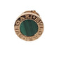 BVLGARI K18 Gold 18K Bvlgari Bvlgari Logo Single Earring, Malachite Accessory Jewelry Pierce Au750 Pink Gold/Green Used