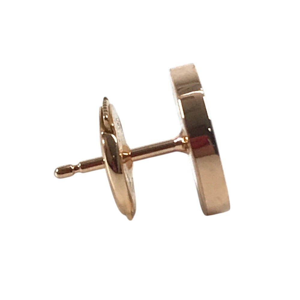 BVLGARI K18 Gold 18K Bvlgari Bvlgari Logo Single Earring, Malachite Accessory Jewelry Pierce Au750 Pink Gold/Green Used