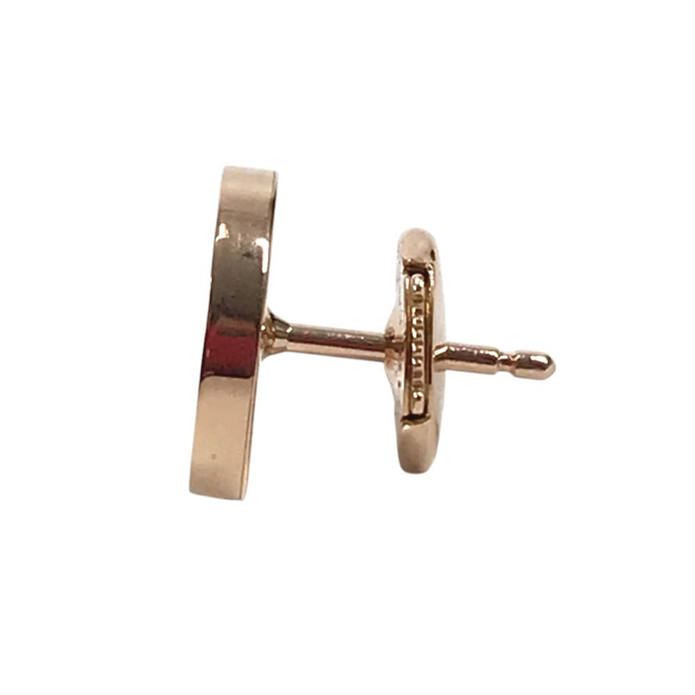 BVLGARI K18 Gold 18K Bvlgari Bvlgari Logo Single Earring, Malachite Accessory Jewelry Pierce Au750 Pink Gold/Green Used