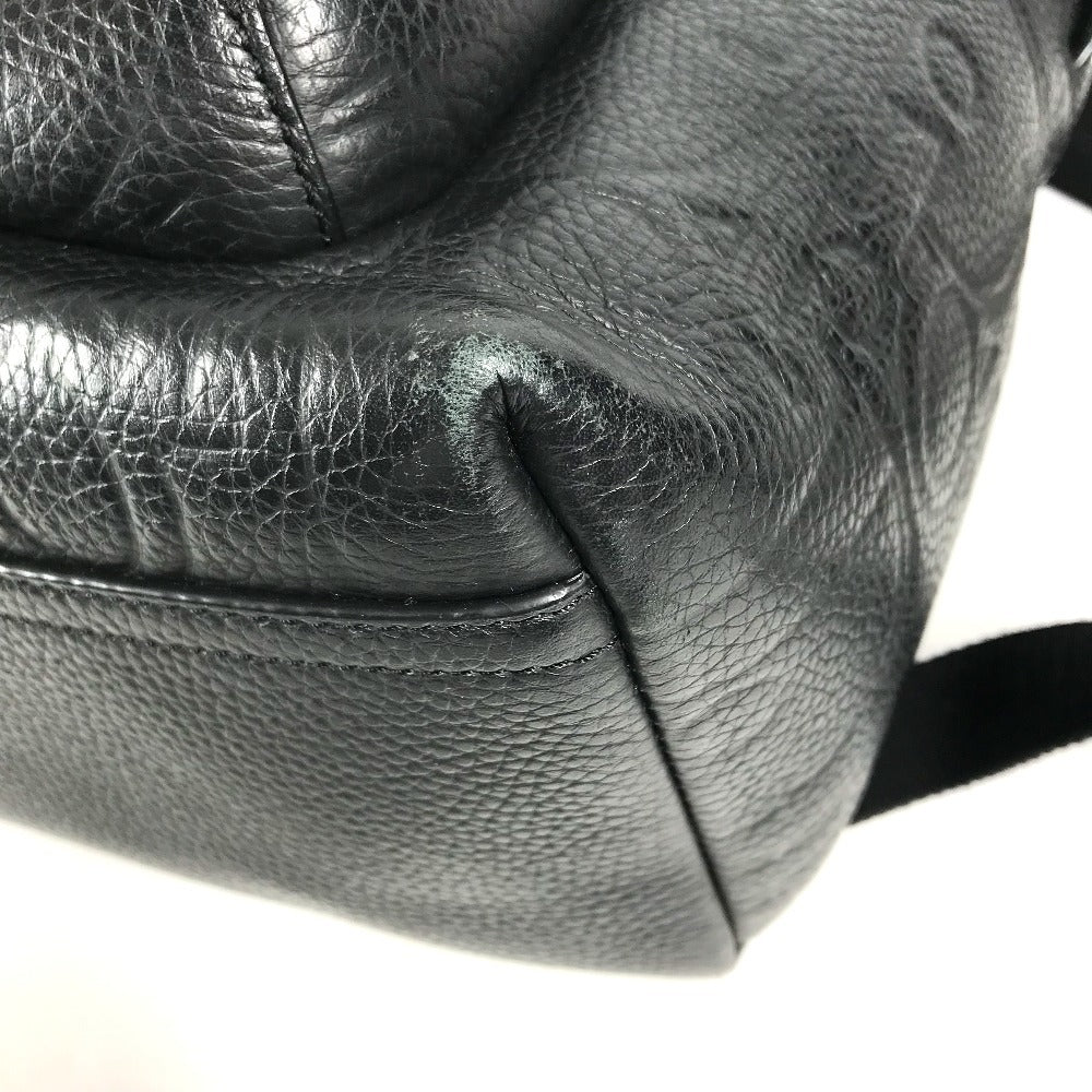 Dior Dior Rider Zip Backpack Bag Backpack All-over logo Backpack Leather Black Used