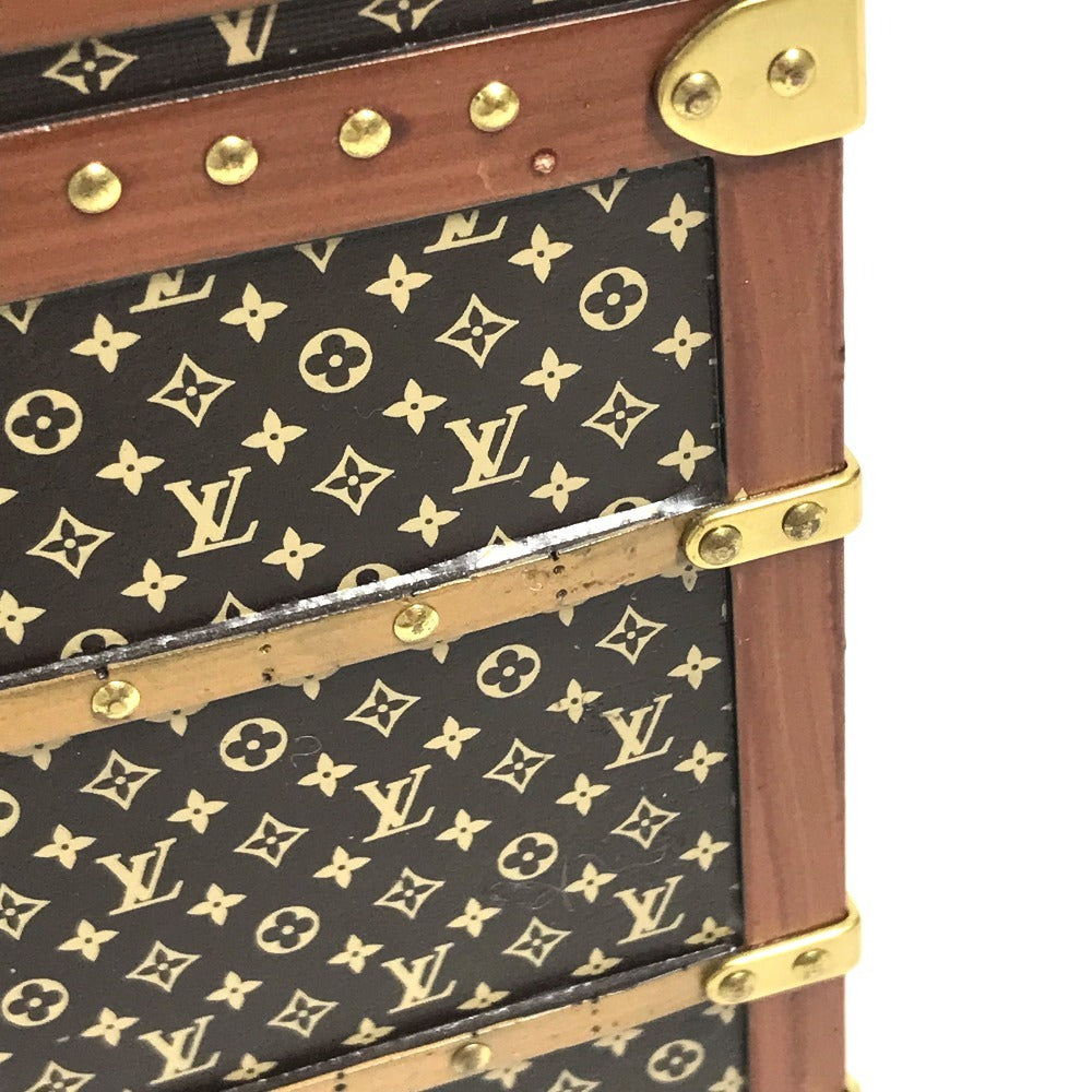 LOUIS VUITTON M99408 Monogram Novelty Miss France Trunk Object Paperweight Paperweight object Leather / Wood Brown Used