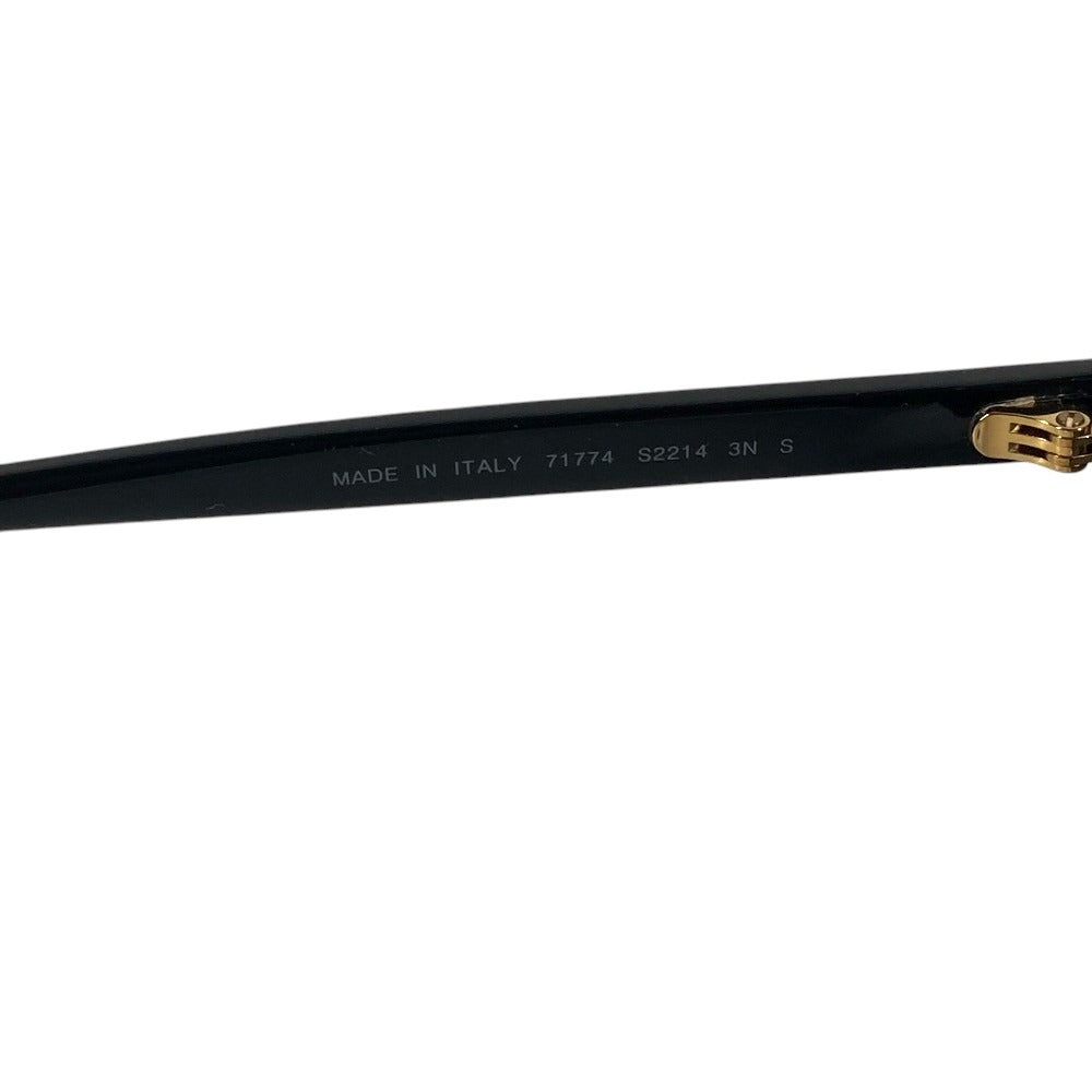 CHANEL A71760 X08101 S2214 Logo CC CC Mark Rectangle Shape Sunglasses Eyewear, glasses, eyeglasses sunglasses acetate Black/Gold Used