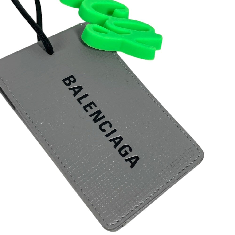BALENCIAGA 793474 Heart Key Card Case Mirror AKI CHARM Bag Charm Key Holder Leather / Metal Multicolore Used