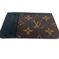 LOUIS VUITTON M81462 Monogram reverse Porte Cartes LV side up Pass Case Card Case Card Case MonogramCanvas / Monogram Reverse Canvas Brown/Black Used