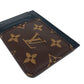 LOUIS VUITTON M81462 Monogram reverse Porte Cartes LV side up Pass Case Card Case Card Case MonogramCanvas / Monogram Reverse Canvas Brown/Black Used