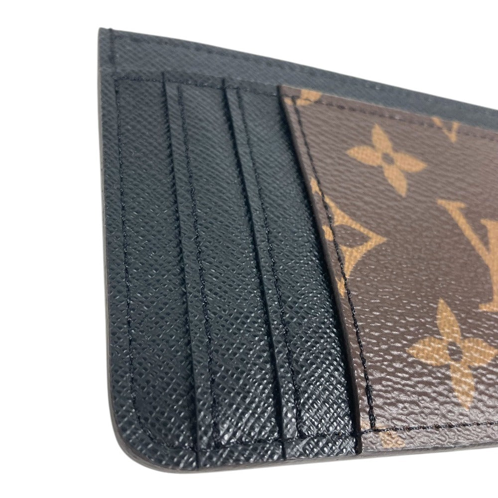 LOUIS VUITTON M81462 Monogram reverse Porte Cartes LV side up Pass Case Card Case Card Case MonogramCanvas / Monogram Reverse Canvas Brown/Black Used