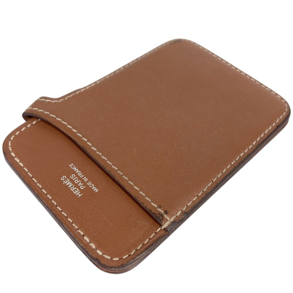 HERMES MagSafe Magsafe Eman Stand Eman Stand Pass Case Card Case Card Case Swift Brown Used