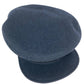 HERMES Serie logo Hat apparel Casquette wool Navy Used